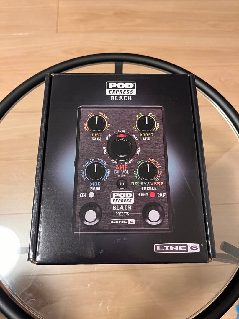 LINE 6 POD Express Black アダプター付き