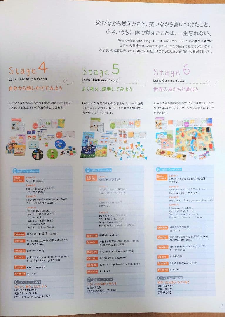 ワールドワイドキッズ ステージ1-6 フルセット ② ベネッセ 【欠品なし