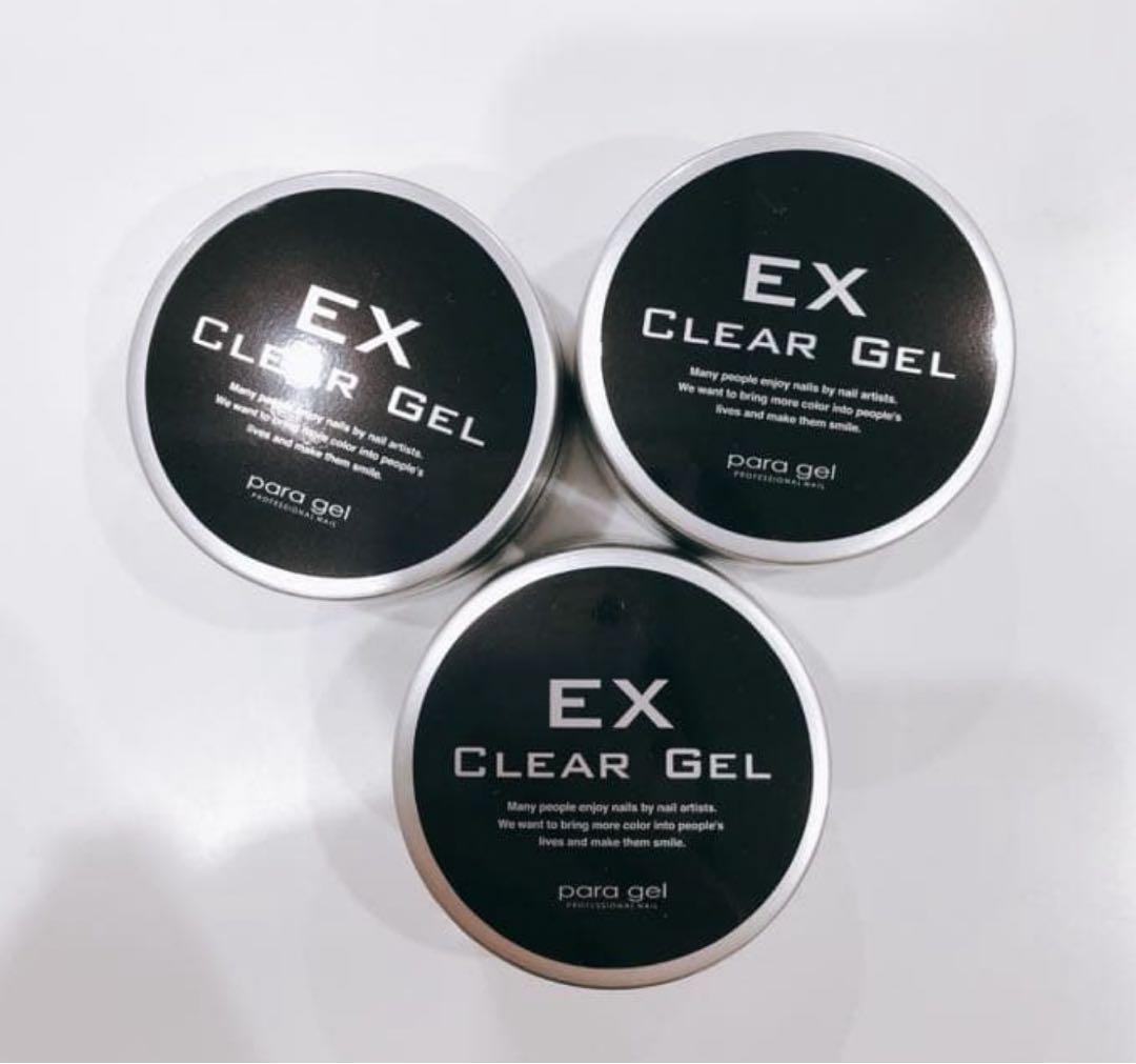 大容量【10g✖️3】パラジェル para gel EX クリアジェル
