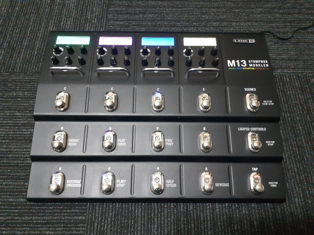 動作OK LINE6 M13 マルチエフェクター 元箱・アダプター・マニュアル付