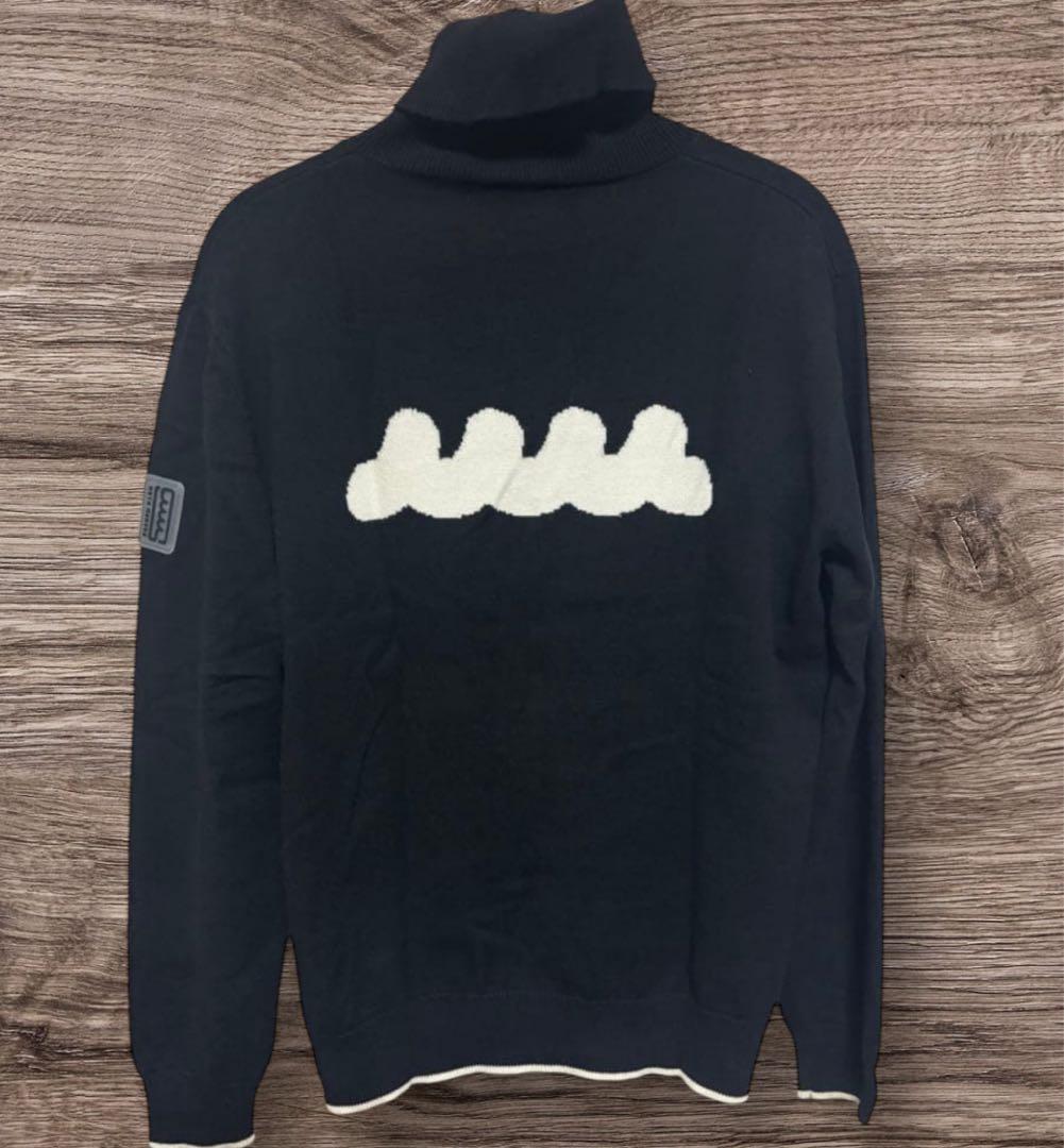 ◆muta ムータ　メンズタートルセーター　ブラック　sizeL
