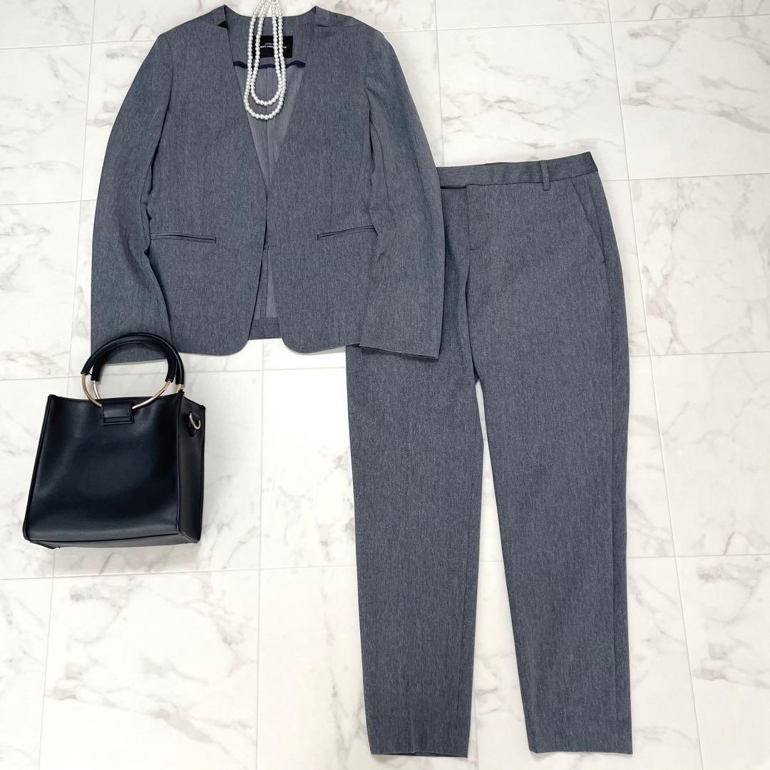 美品✨洗える グリーンレーベルリラクシング パンツスーツ ストレッチ 40