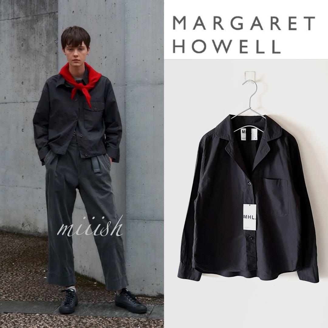 新品タグ付 マーガレットハウエル ソフトコットンタイプライターシャツ 2024