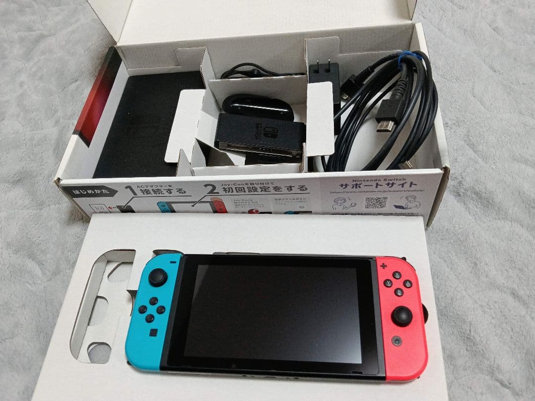 Nintendo Switch ネオンブルー/ネオンレッド 本体 [画面美品]