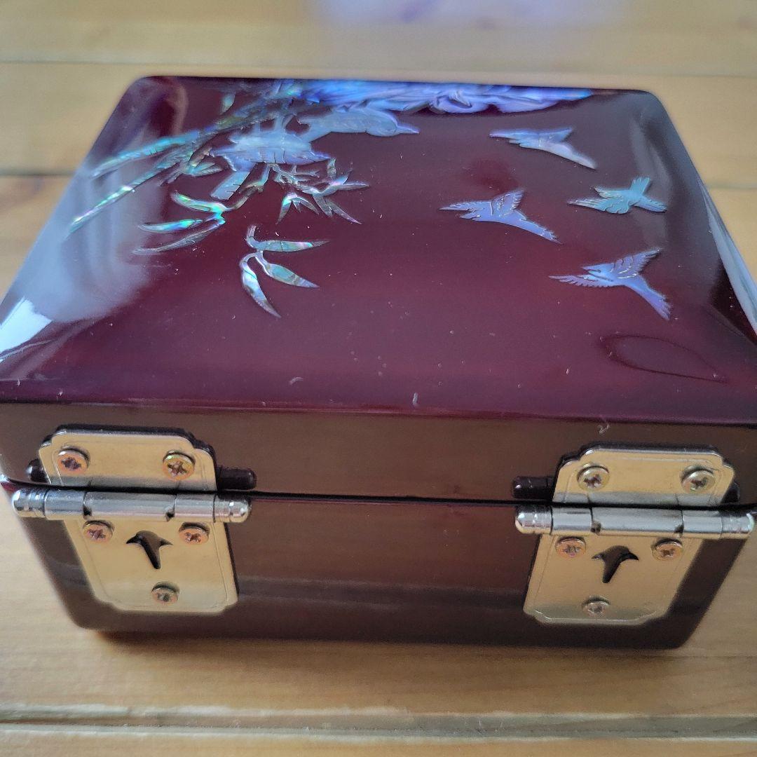 新品未使用】螺鈿細工 らでん 韓国伝統工芸 ジュエリーボックス 小物