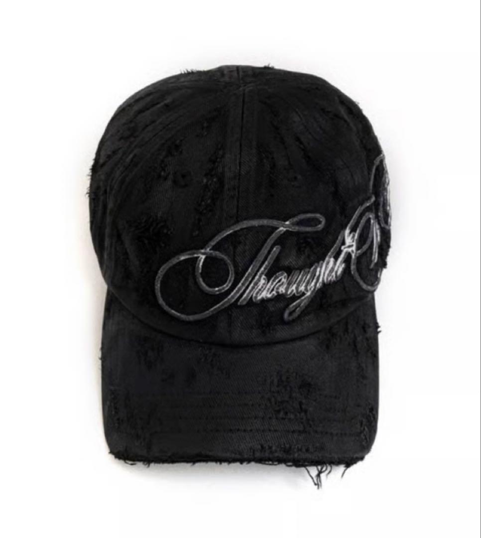 Thoughtwefriends ダメージ キャップ 刺繍 ヌビアン