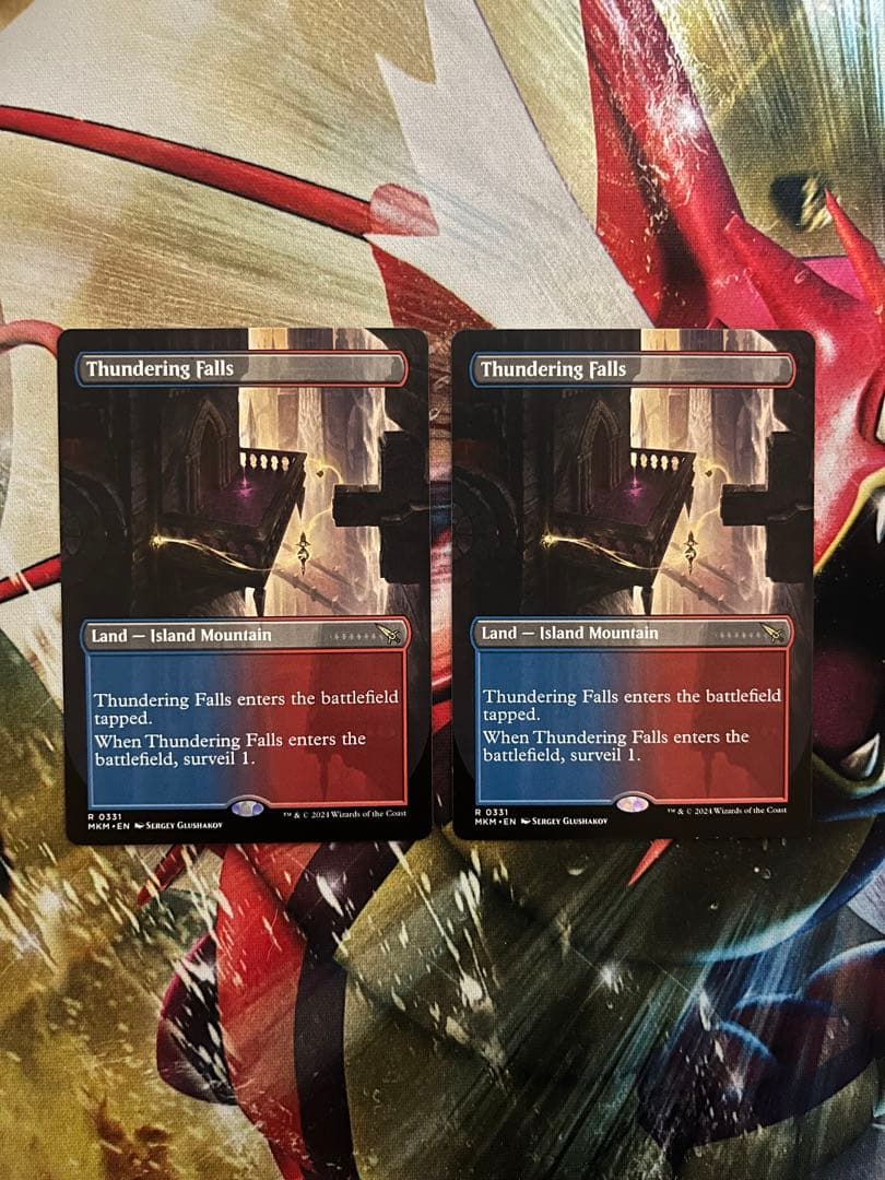 轟音の滝 英語 2枚 ボーダレス 日)轟音の滝 / Thundering Falls ☆ボーダーレス☆ 【MKM】 No.331