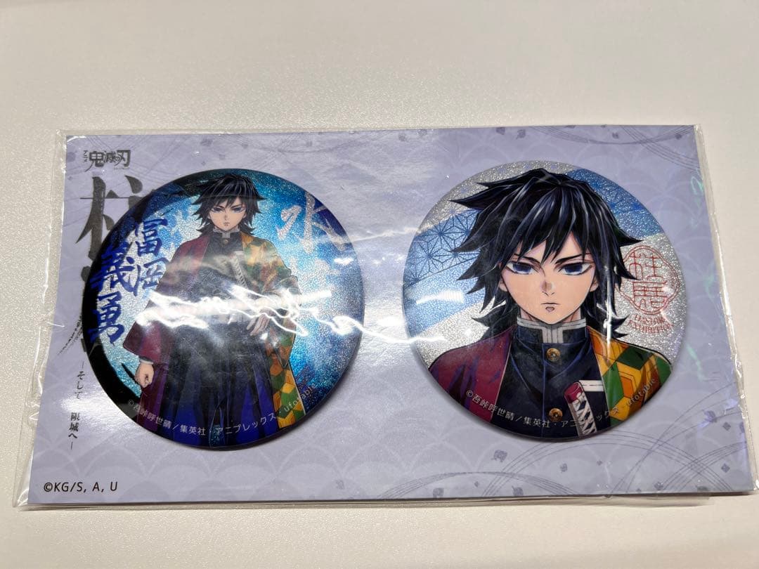 鬼滅の刃 柱展 キービジュアル缶バッジセット 義勇