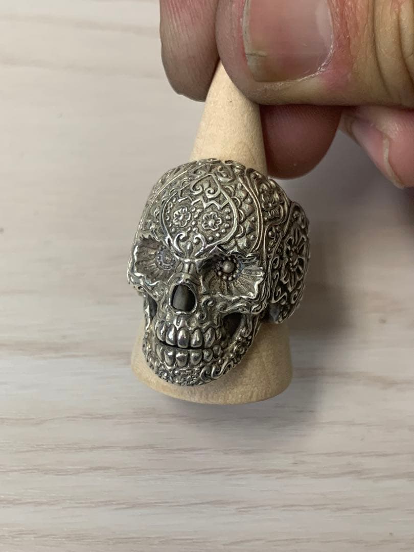 メキシカン　スカル　19号　silver 925 リング