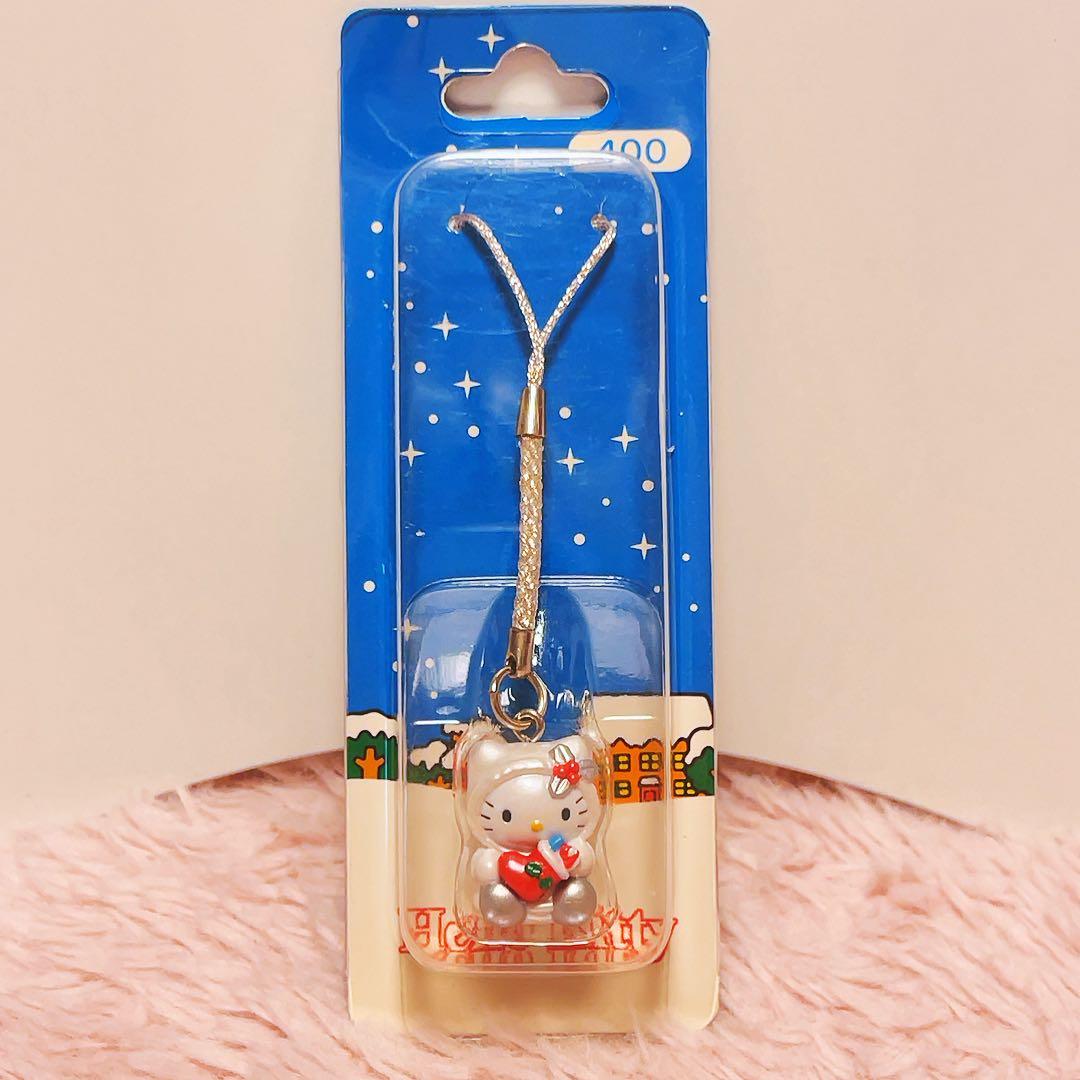 希少レア　ハローキティ　根付け　ネツケ　2002年製 ナガグツ　サンリオ　レトロ サンリオ ハローキティ 根付ストラップ ANA 希少 レトロ 限定 ねつけ