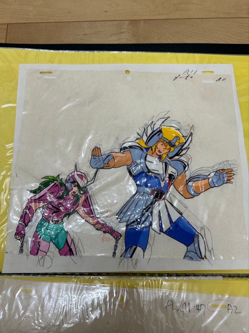 聖闘士星矢 アニメ セル画 キグナス氷河 アンドロメダ瞬 80年代 - メルカリ