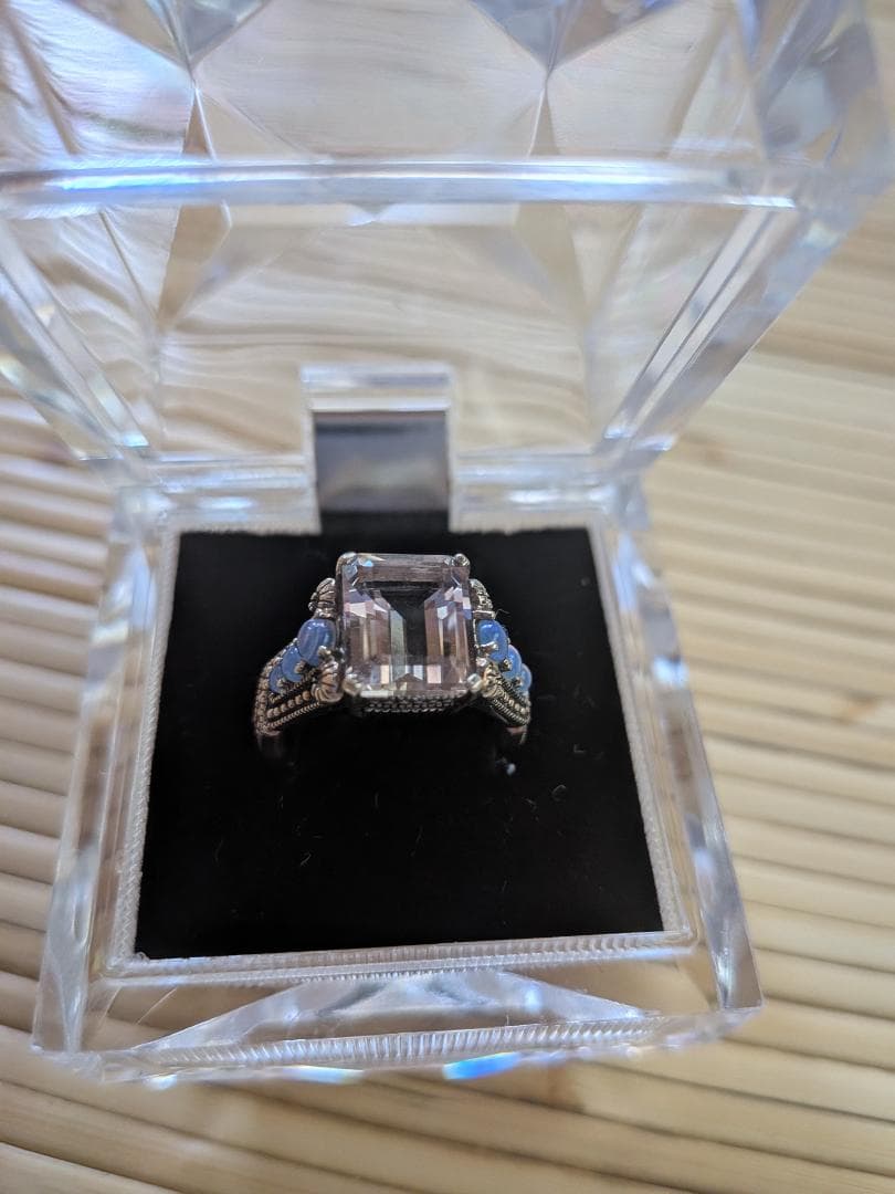 ロクザン碌山　シルバー925リング　アメトリン　オパール