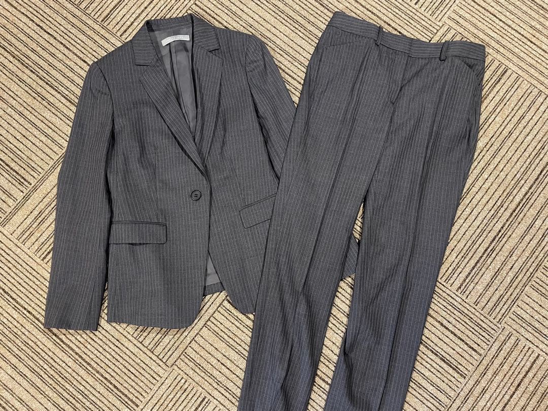 セオリーリュクス ストライプ パンツスーツ38 中古美品
