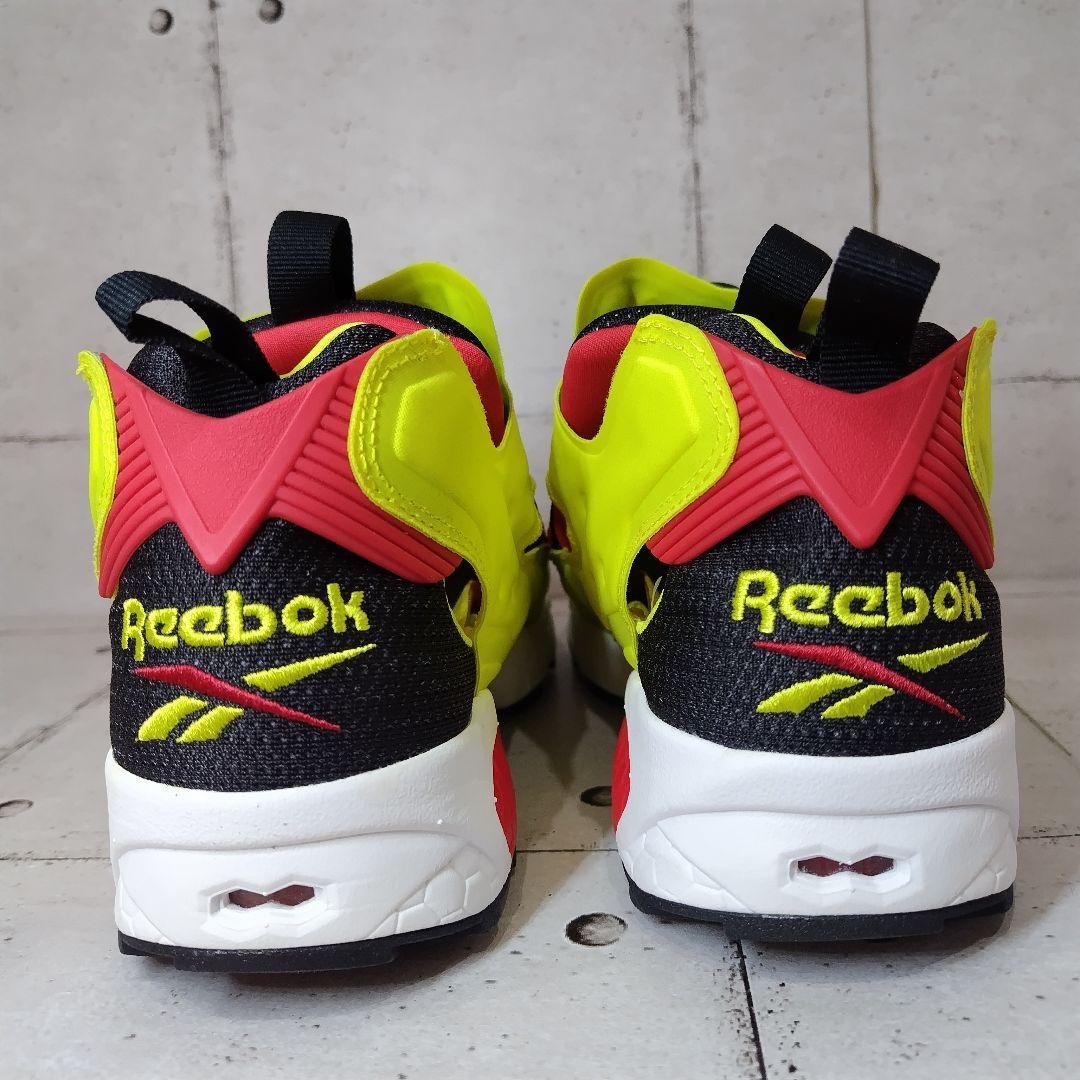 美品 Reebok ポンプフューリー 26.5cm V47514 蛍光イエロー
