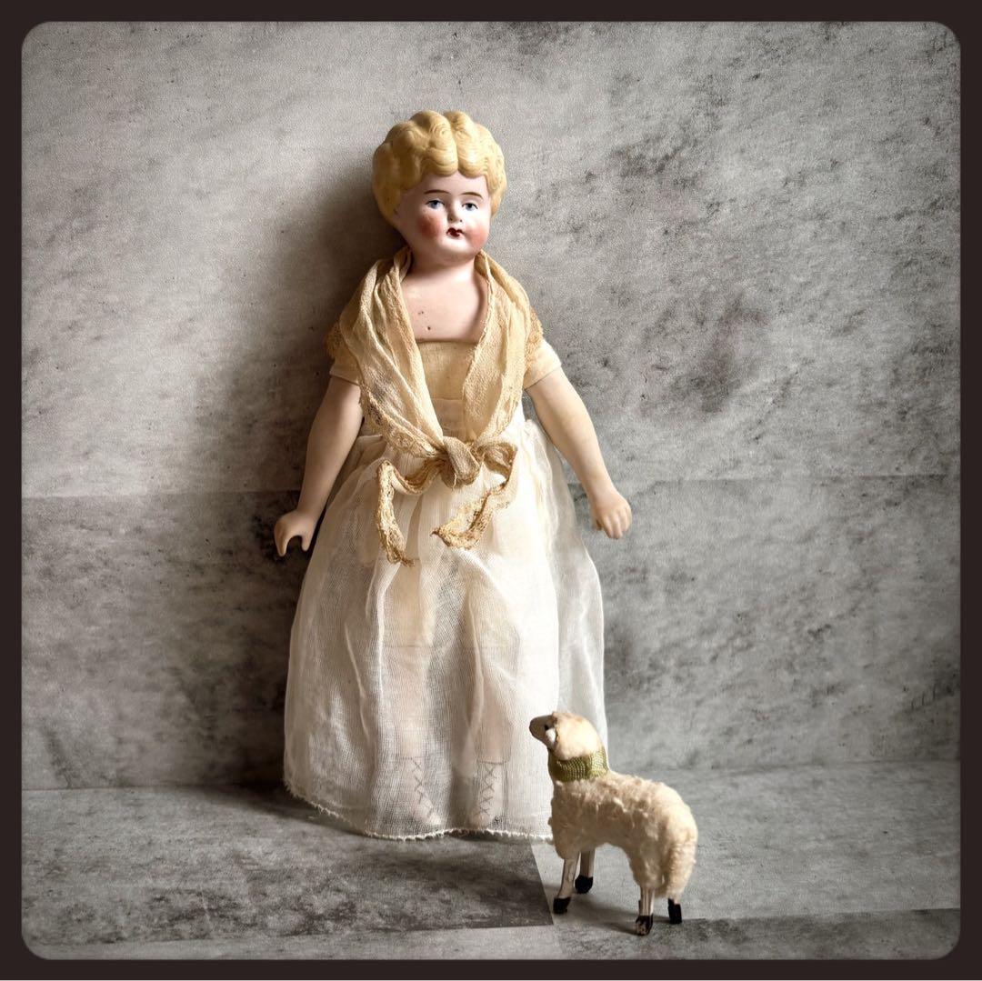 アンティーク ブロンドパリアンドール　　　　　　　　　　　 ビスクドール アンティーク パリアンドール ビスクヘッド ジャーマン - SNAP