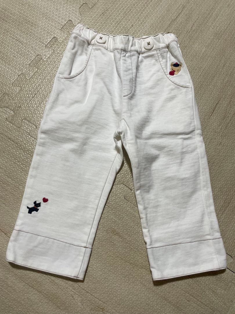 ファミリア 9分丈パンツ（たすき付き） 90