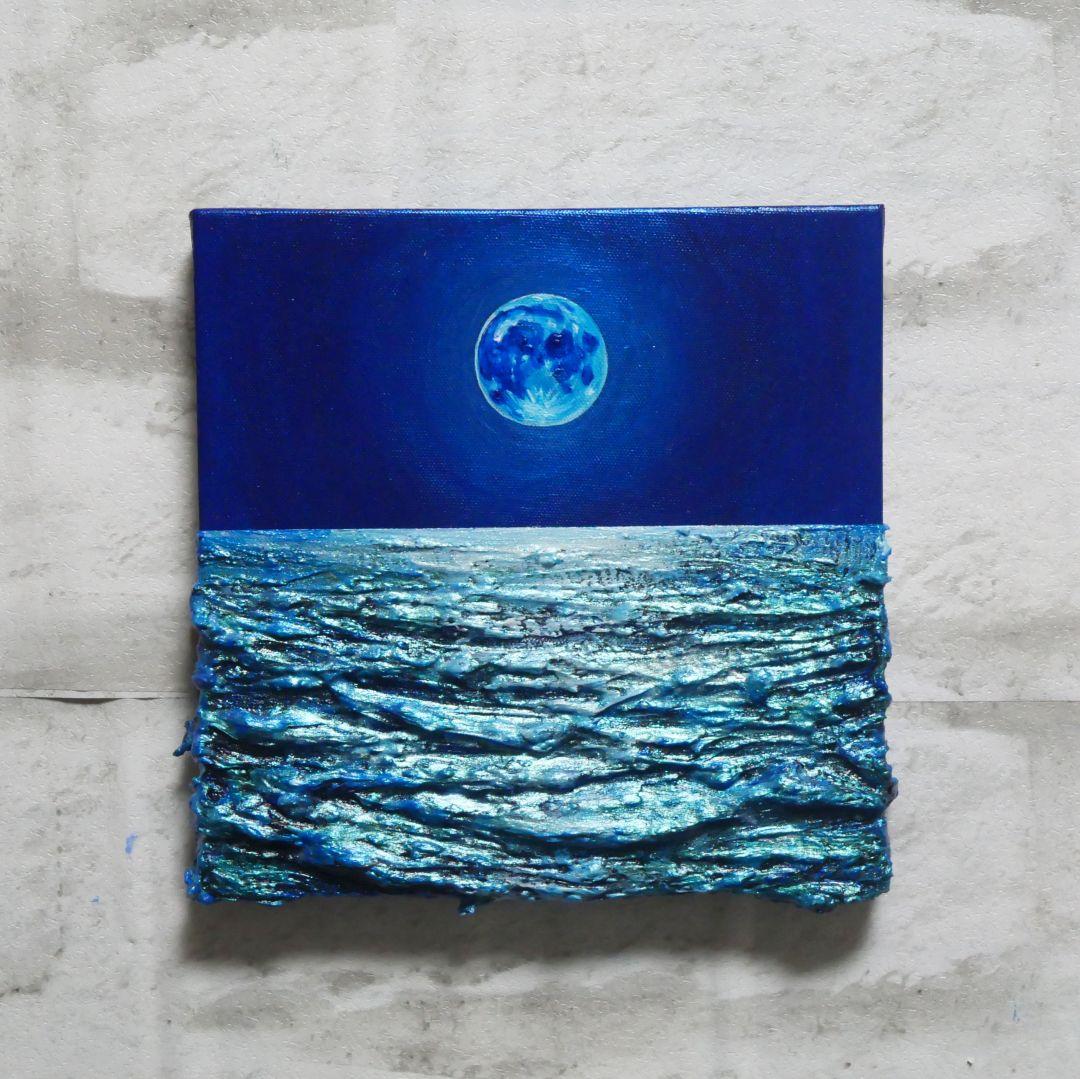 油絵 油彩 油彩画 絵 絵画 アートパネル【スーパーブルームーン 】 油絵 油彩 油彩画 絵 絵画 SM号【スーパーブルームーン 】 絵画 HR