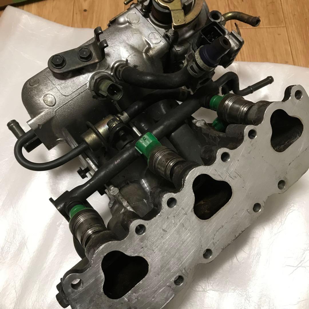 インテークマニホールド スロットルポデー、サーモハウジングセット PL2JZBIGPORT12INJSGLRAILSTD-4-