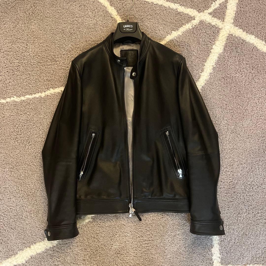 最終値下げ　極美品　EMMETI レザージャケット　MASSIMO 48