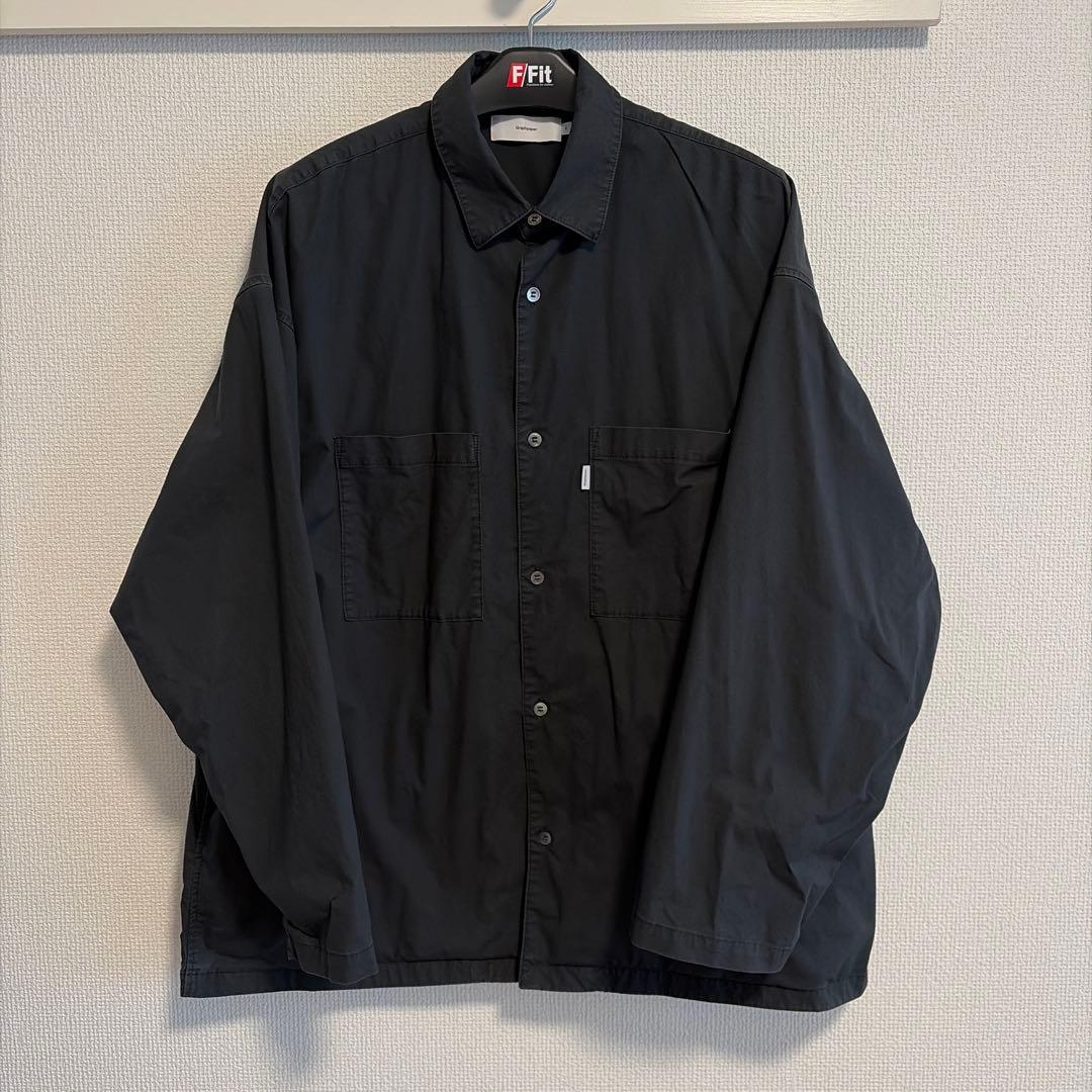 ハ*イ様 グラフペーパー Oversized Box Shirt　GM231-5 Graphpaper) Stretch Typewriter L/S Oversized Box Shirt (GM231