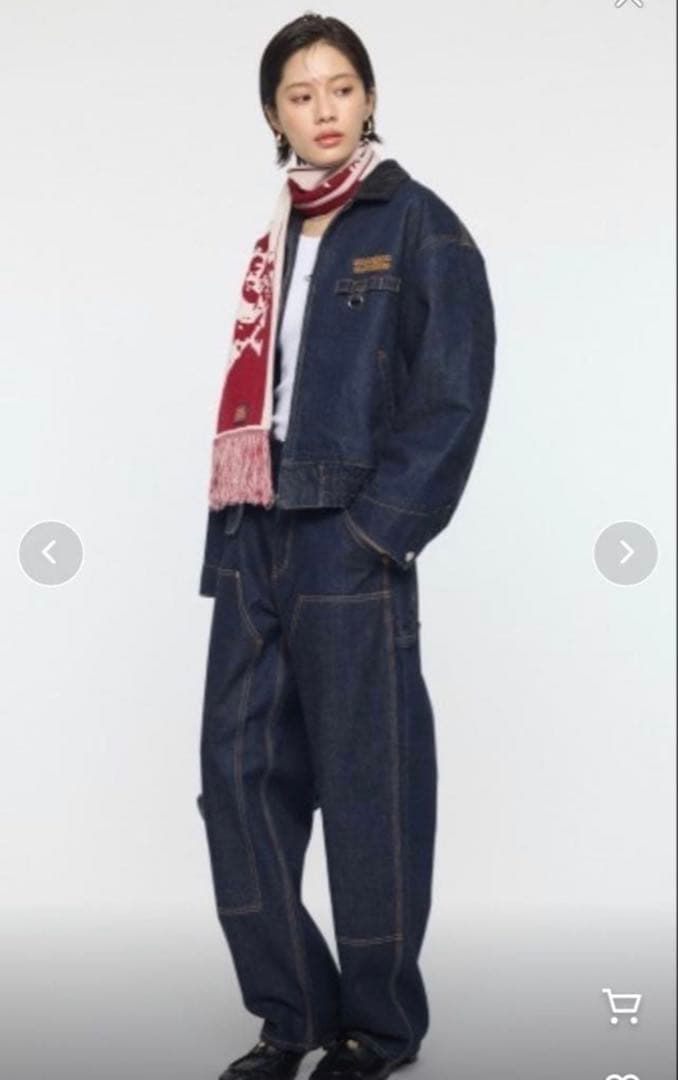MOANDMO DENIM PADDED セットアップ下