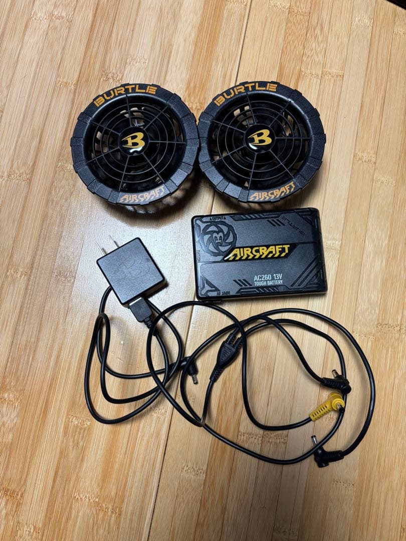 13V空調服　BURTLE AIRCRAFTファンセット　AC260 BURTLE（バートル） エアークラフトファン＆バッテリーセット/AC260