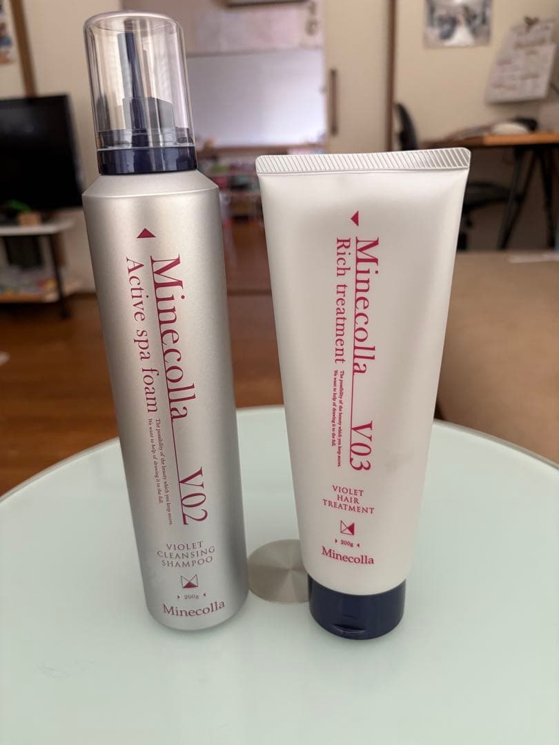 ミネコラ　バイオレット　V02シャンプー200g V03トリートメント200g