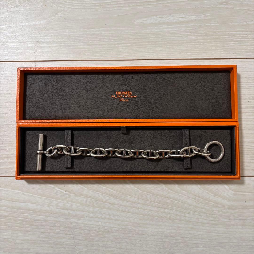 専用 HERMES エルメス シェーヌダンクル TGM ブレスレット 12コマ HERMES】エルメス シェーヌダンクルTGM ブレスレット シルバー925