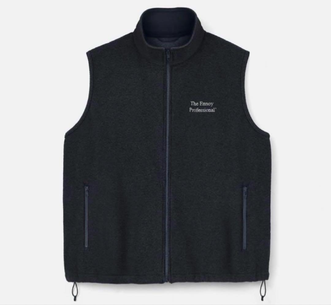 トップス PROFESSIONAL FLEECE VEST ENNOY BLACK M ENNOY PROFESSIONAL FLEECE VEST 黒 Lサイズ - メルカリ