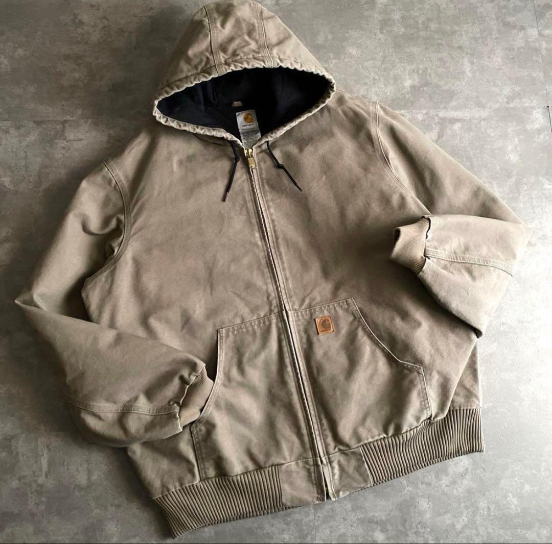 レアカラー カーハート アクティブ ジャケット MUS マッシュルーム XL