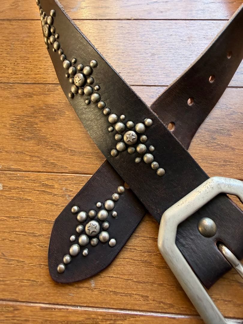 OLD STUD スタッズベルト スタースタッズ W79-90