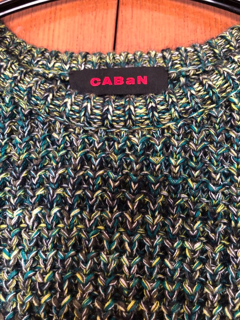 CABaN ミックスワッフルラウンドネックプルオーバー セーター - メルカリ