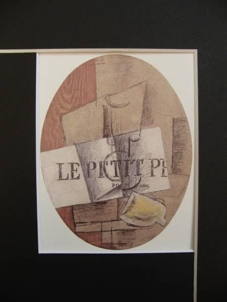 ブラック、静物、希少画集画、新品額装付