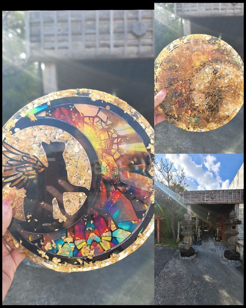 リバーシブル★沖縄出雲大社限定1つ超金運プレートオルゴナイト リバーシブル☆沖縄出雲大社限定1つ超金運プレートオルゴナイト