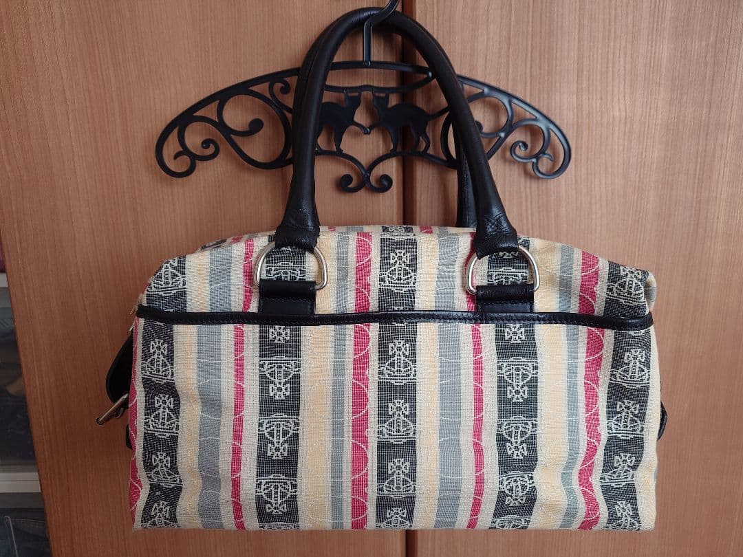 Vivienne Westwood　ストライプ柄ボストンバッグ Vivienne Westwood ストライプボストンバッグ ヴィヴィアンウエスト
