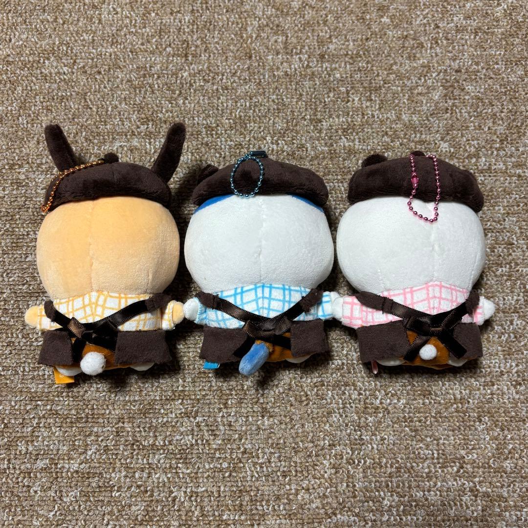 早い者勝ち」ちいかわ カフェの店員さんマスコット 3体セット - メルカリ