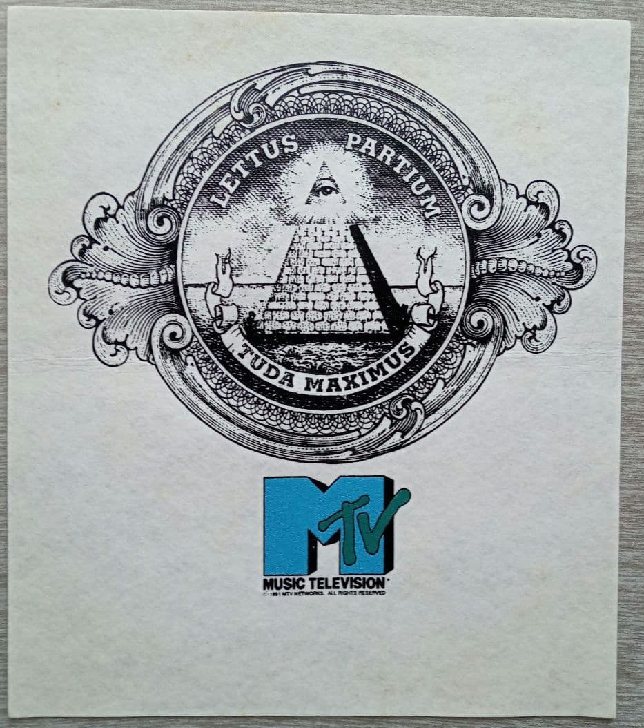 1990年代 musicTV(USA)Tシャツ グラフィックデザイン画
