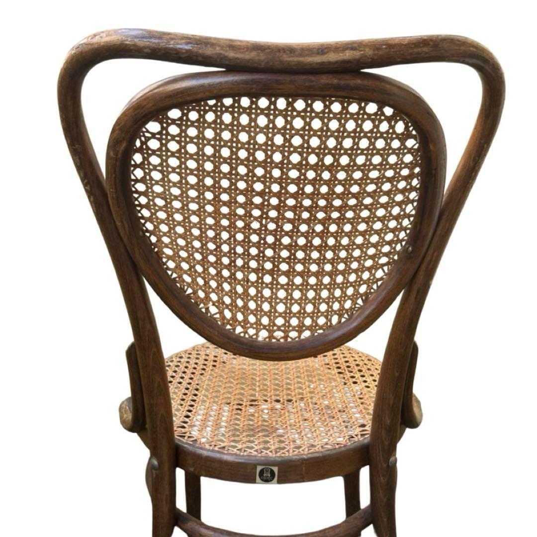 希少】アンティーク 曲木 籐 チェア ラタン ビンテージ 曲げ木