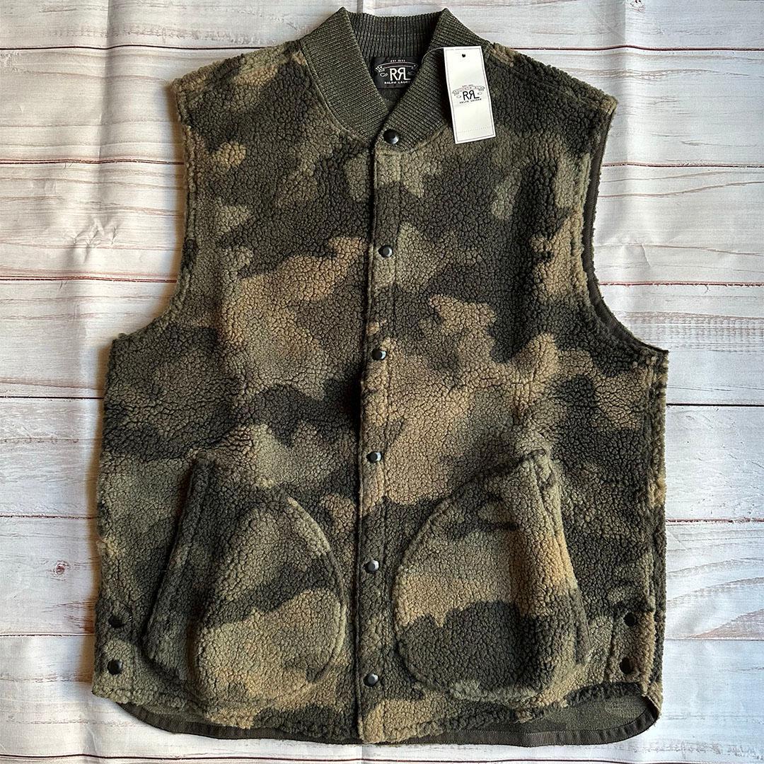 RRL フリース迷彩ベスト ダブルアールエル ラルフローレン M 楽天市場】RRL ダブルアールエル ベスト サイズ:S ダックハンターカモ