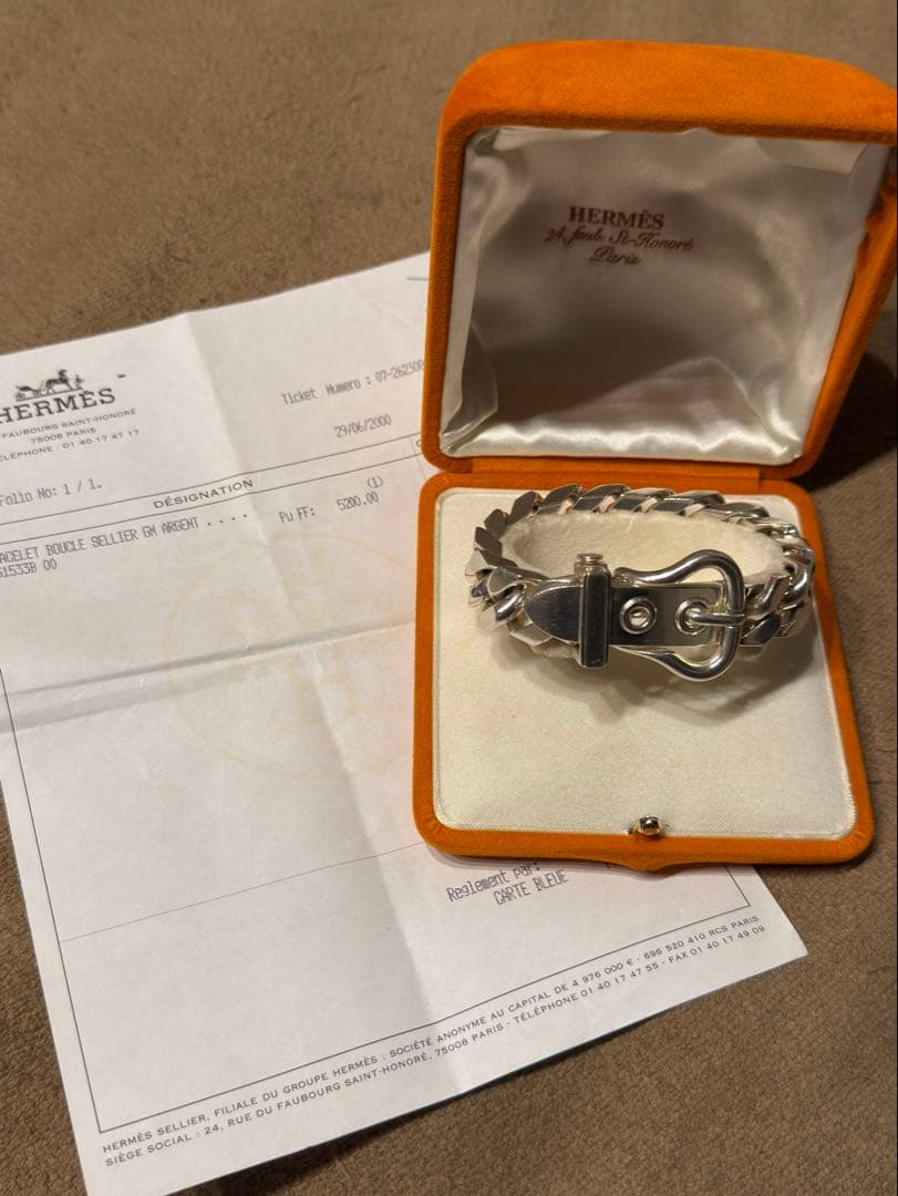 HERMES エルメス　ブックルセリエ　GM　ブレスレット　ヴィンテージ エルメス/ブックルセリエGM/ブレスレット/Hermes/Boucle Sellier GM
