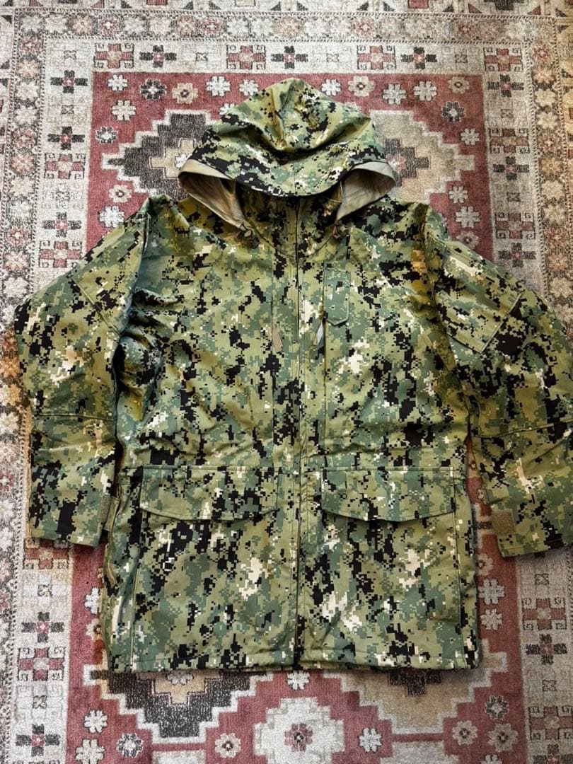 米軍実物 US NAVY AOR2 NWU Type3　ゴアテックス パーカーS