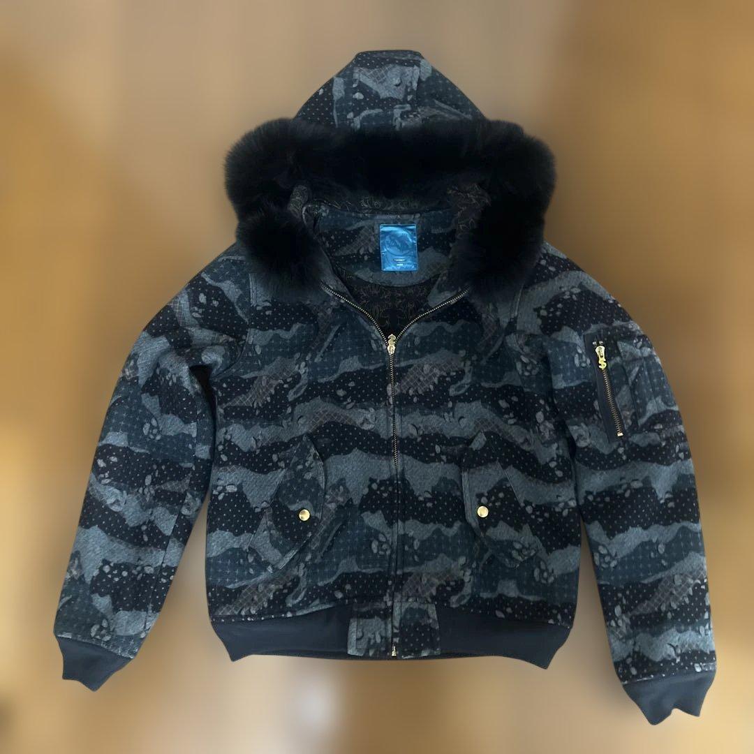 ☆SWAGGER☆ 希少/ファーブルゾン/カモフラ/迷彩/総柄/M