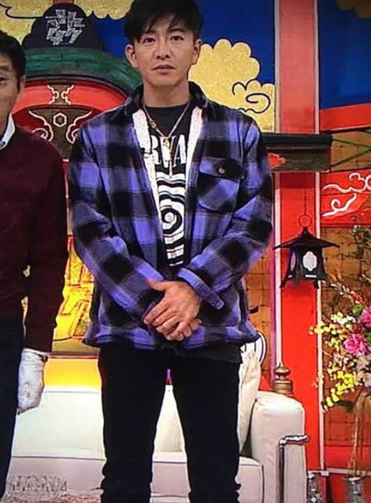 さんタク キムタク着 シュプリーム バッファロー チェックボア