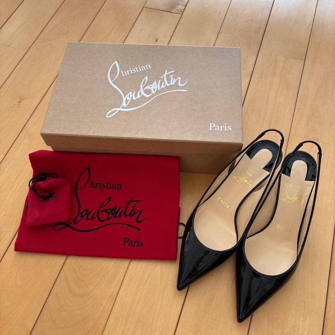 クリスチャンルブタン　エナメルパンプス　36.5