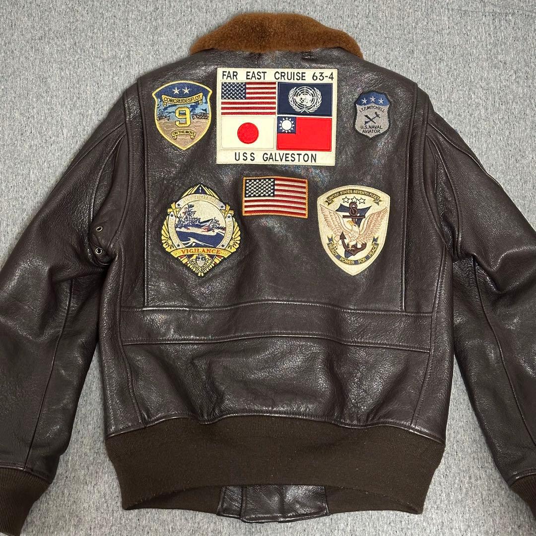 Avirex G-1 トップガン レザージャケット 日の丸国旗 - メルカリ
