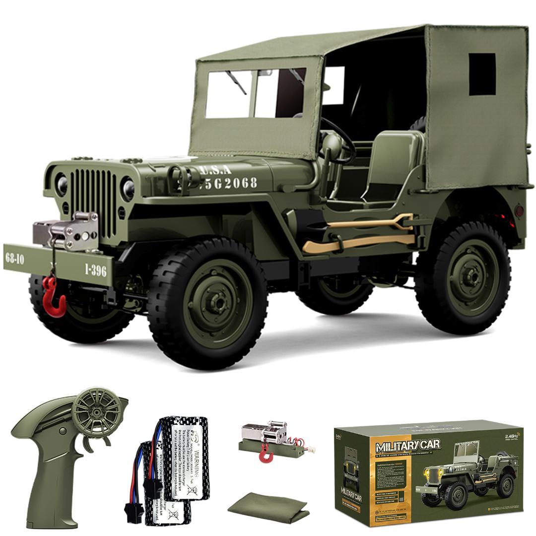軍用 ラジコンカー 子供向け 人気 1/10 大型 オフロード ジープ 4WD 71LaEgFX92L._AC_UF894,
