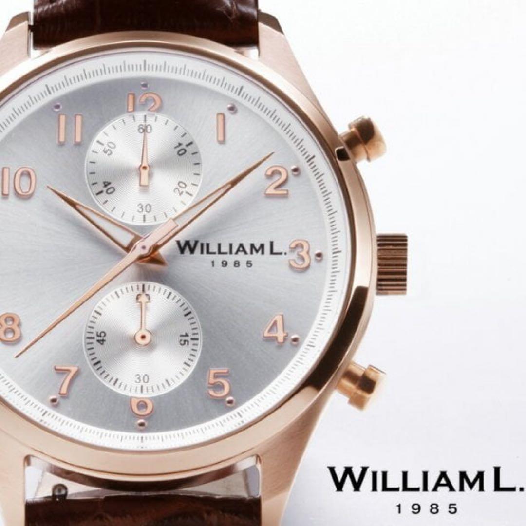 ウィリアムエル 腕時計 メンズ クロノグラフ シンプル 革 レザー ベルト 楽天市場】【替えベルト付き】【訳あり】ウィリアムエル 腕時計 メンズ