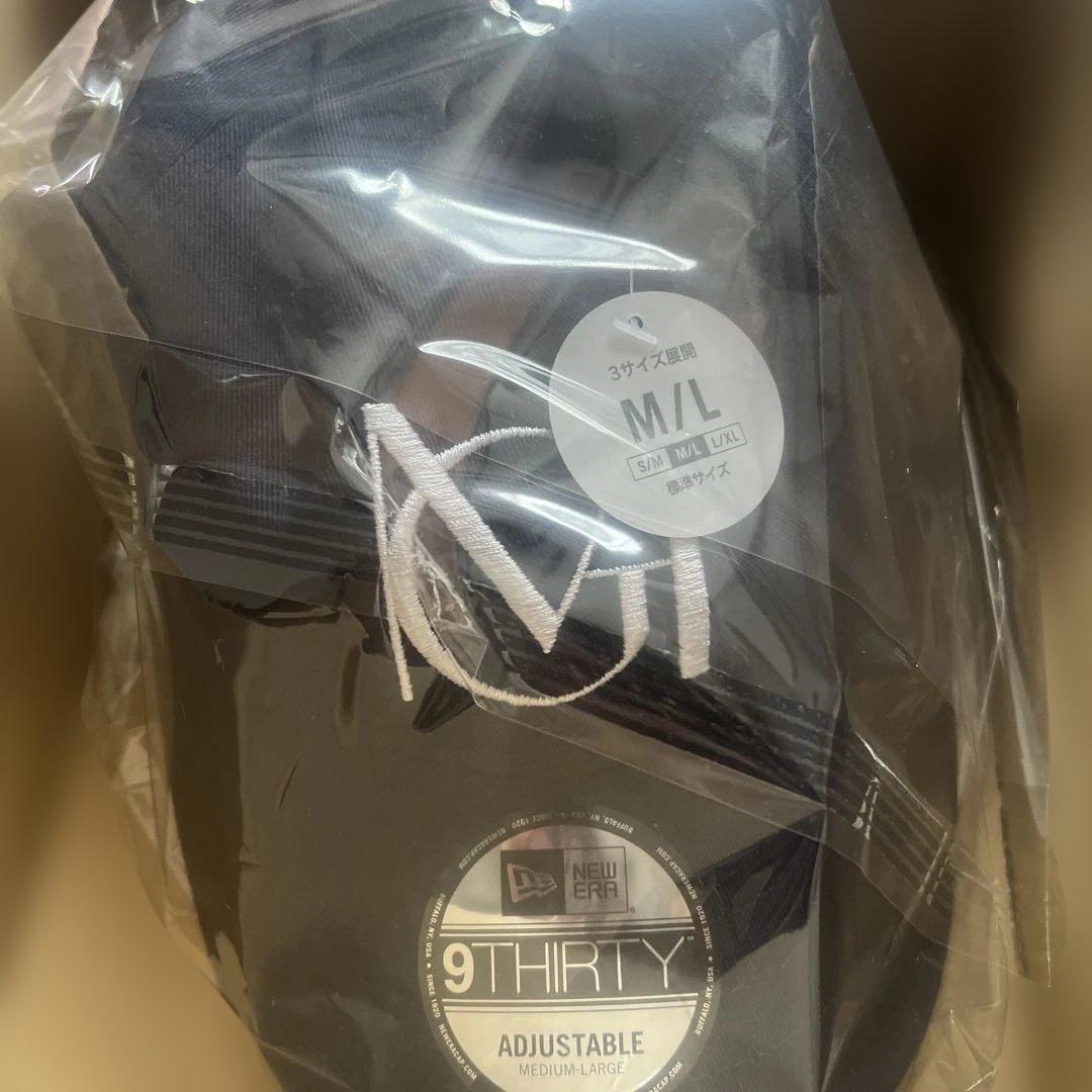 ミセス New Eraコラボ キャップ ネイビー 　ピン付き