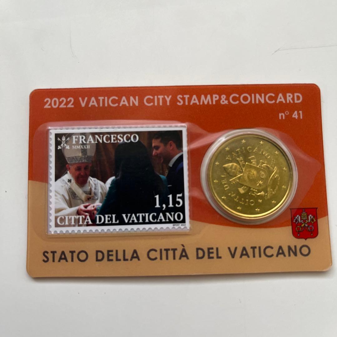 バチカン市国 教皇フランシスコ カード 2022年 バチカン市国 教皇フランシスコ コインカード 2022年 - メルカリ
