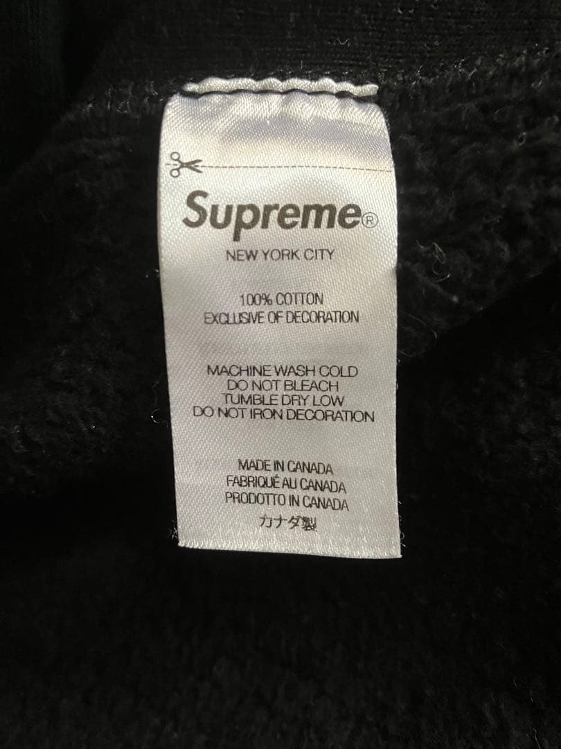 《美品》シュプリーム　SUPREME ボックスロゴパーカー21FW ブラック　M